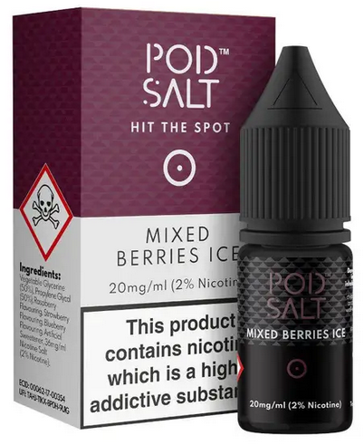Mixed Berries Ice Salt E Liquid by Pod Salt