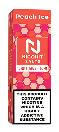 Peach Ice Nic Salt E liquid by Nicohit