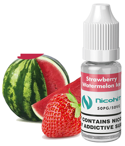 Strawberry Watermelon Ice E Liquid by Nicohit