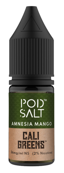 Cali Greens Amnesia Mango Salt Nicotine E Liquid by Pod Salt