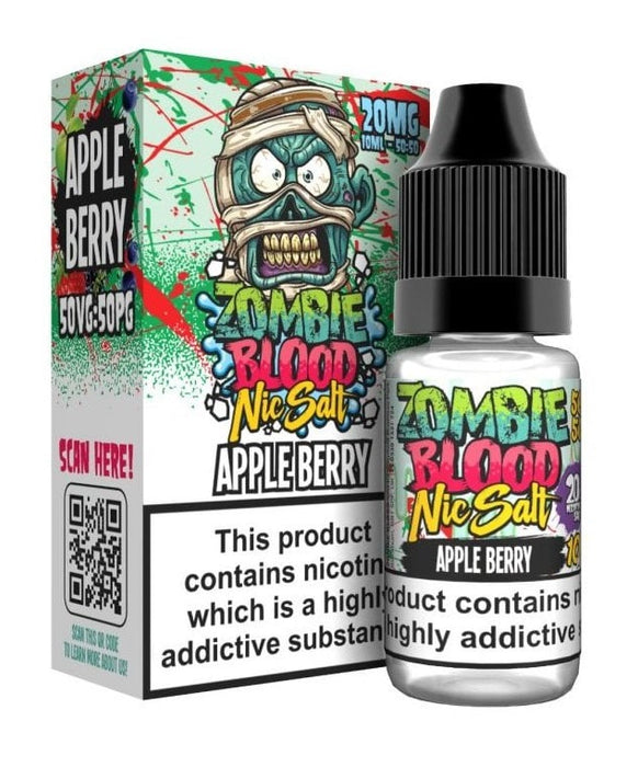 Apple Berry Zombie Nic Salt E Liquid by Zombie Blood