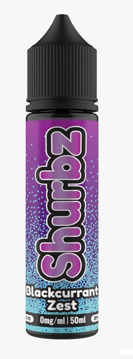 Blackcurrant Zest E Liquid by SHURBZ Short Fill 50ml