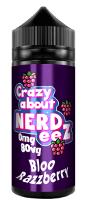 Bloo Razzberry E Liquid by Crazy about Nerdeez