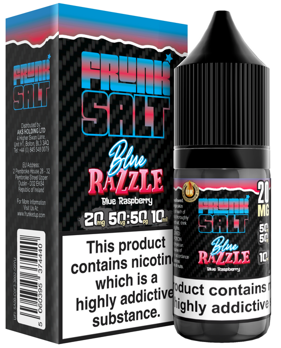Blue Razzle Nic Salt E liquid by Frunk