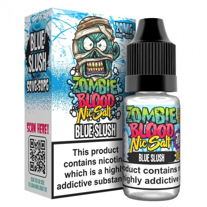 Blue Slush Zombie Nic Salt E Liquid by Zombie Blood