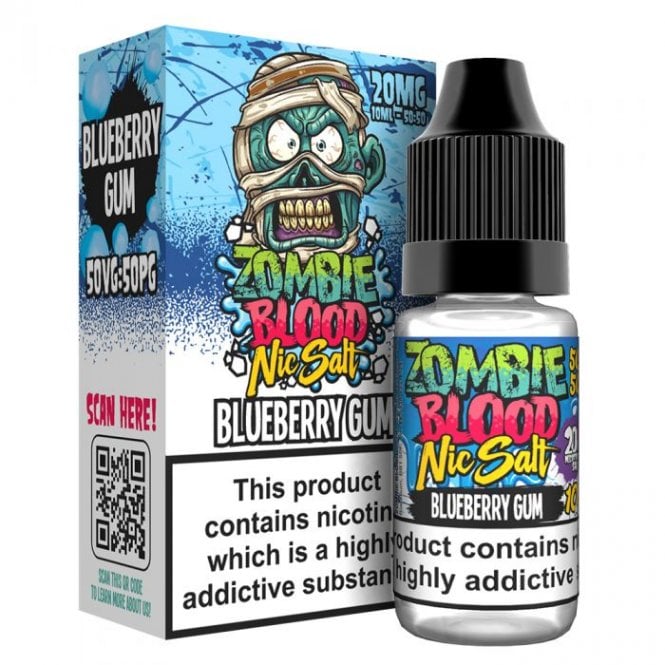Blueberry Gum Zombie Nic Salt E Liquid by Zombie Blood