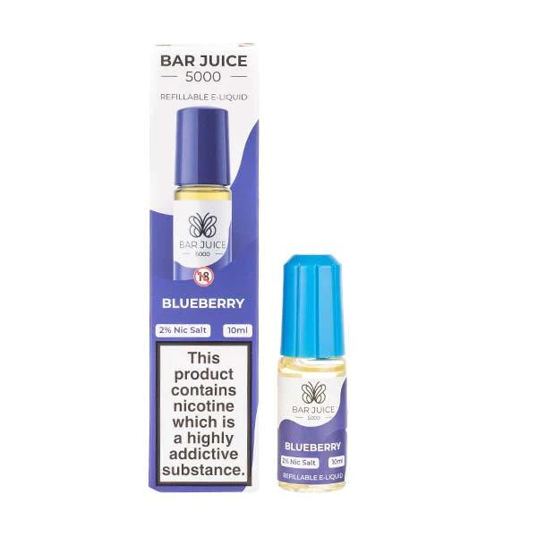 Blueberry Nic Salt E Liquid by Bar Juice 5000