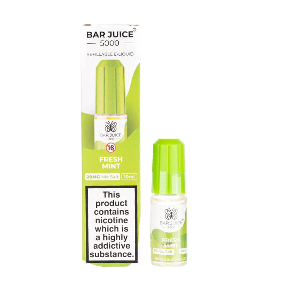 Fresh Mint Nic Salt E Liquid by Bar Juice 5000