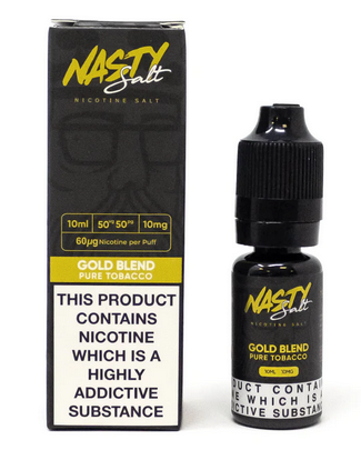 Gold Blend Nic Salt E-liquid by Nasty Salts