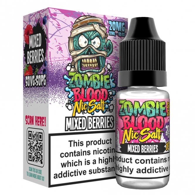 Mixed Berries Zombie Nic Salt E Liquid by Zombie Blood