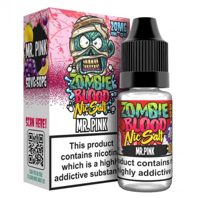 Mr Pink Zombie Nic Salt E Liquid by Zombie Blood