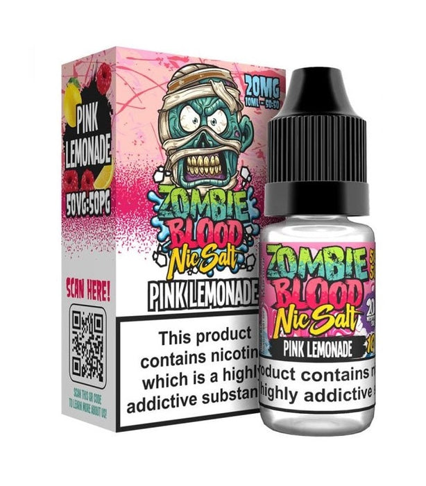 Pink Lemonade Zombie Nic Salt E Liquid by Zombie Blood