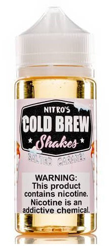 Salted Caramel E Liquid by Nitro’s Cold Brew Shakes 100ml Short Fill