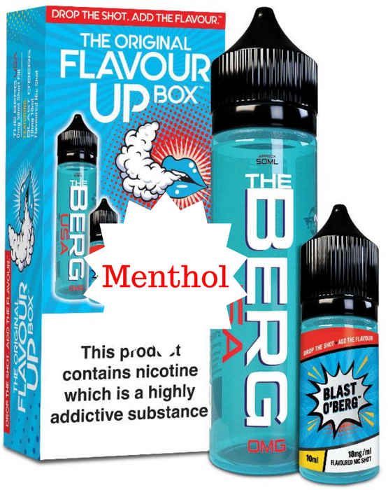 The Berg Menthol USA E Liquid Flavour Up Box By Innevape