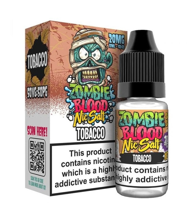 Tobacco Zombie Nic Salt E Liquid by Zombie Blood