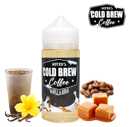 Vanilla Bean by Nitro’s Cold Brew E Liquid 100ml Short Fill