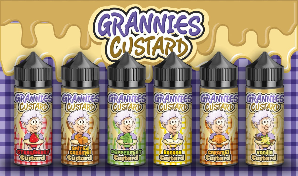 Salted Caramel Custard E Liquid by Grannies Custard