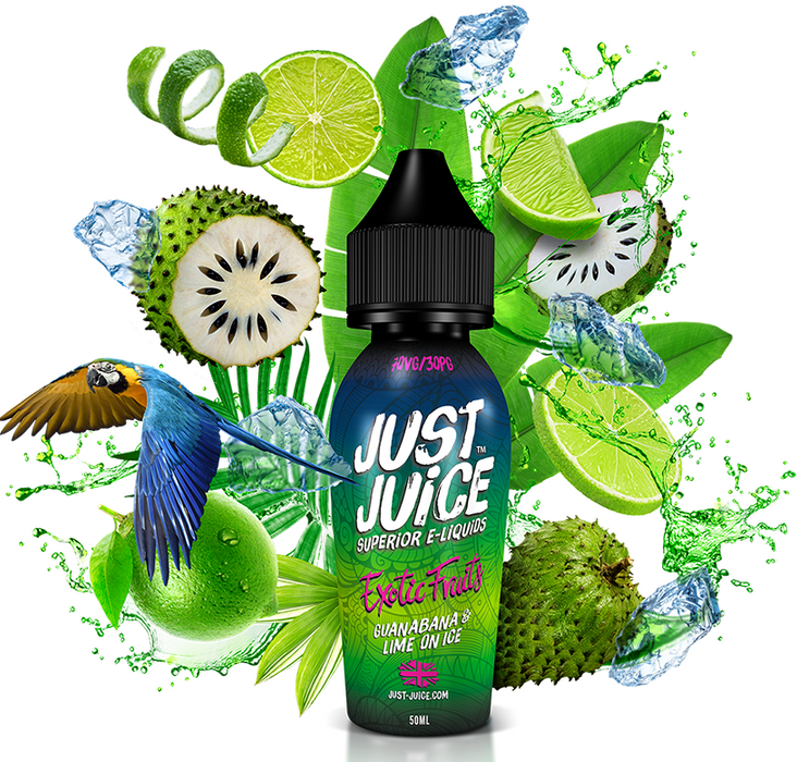 Exotic Fruits Guanabana & Lime on Ice E Liquid by Just Juice