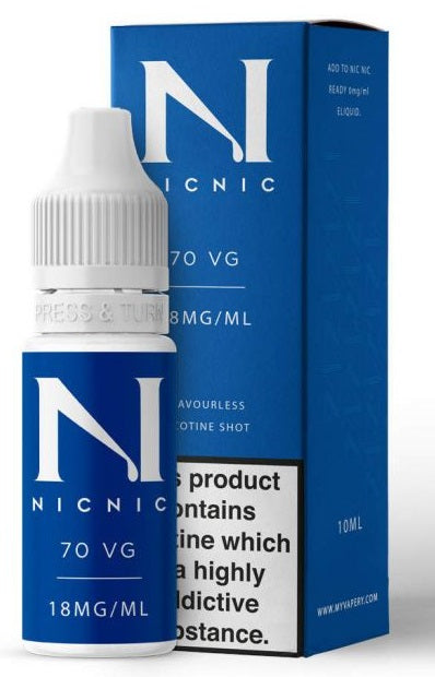 NicNic Nicotine Shot 18mg 70vg